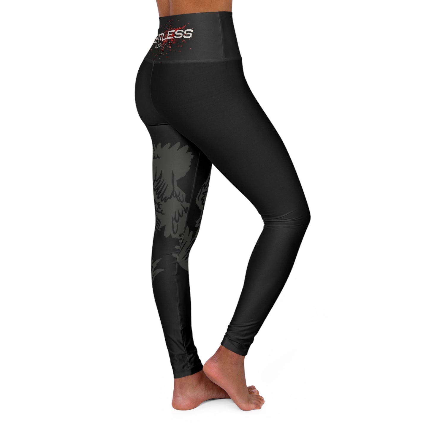 High Waisted Yoga Leggings - Relentless Design for Fitness Enthusiasts
