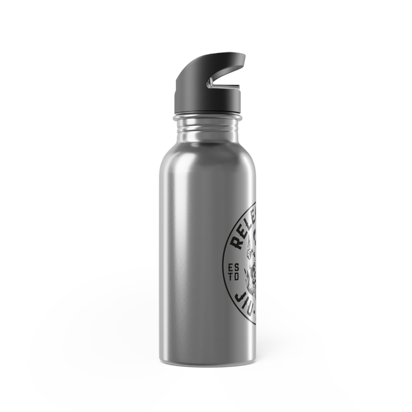 Relentless Jiu-Jitsu Stainless Steel Water Bottle with Straw - 20oz Sports Hydration