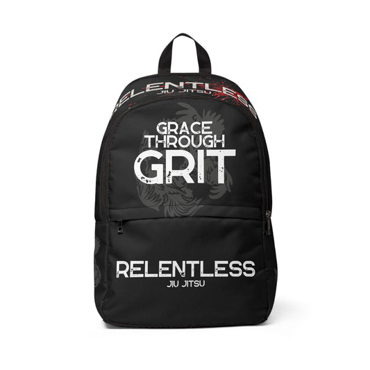 Unisex Jiu Jitsu Backpack - 'Grace Through Grit'