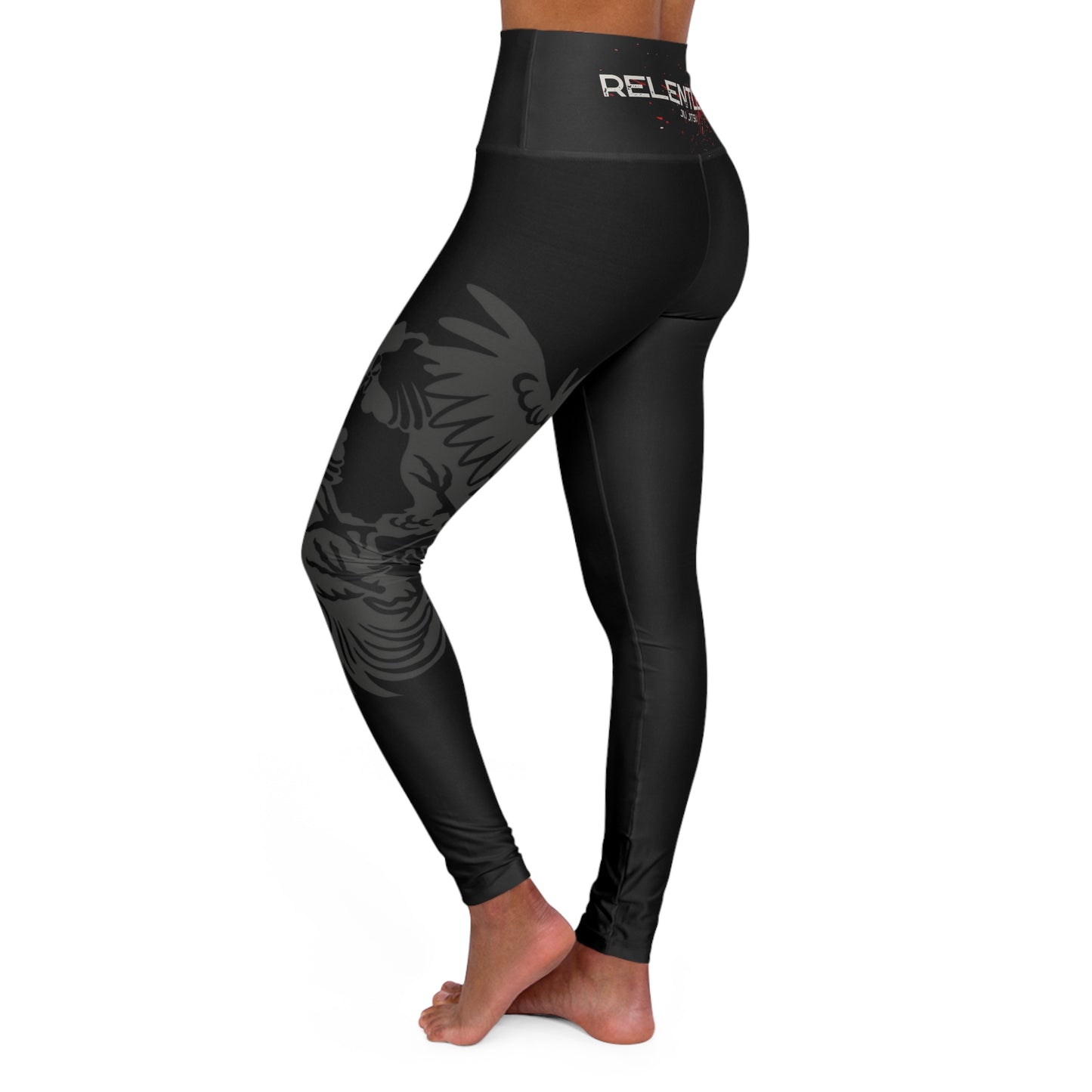 High Waisted Yoga Leggings - Relentless Design for Fitness Enthusiasts